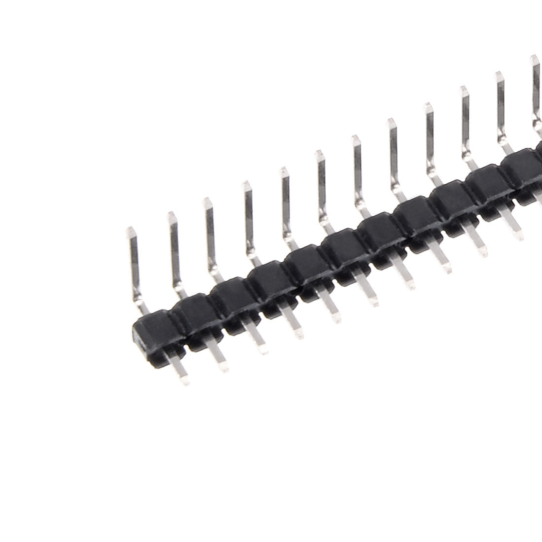 uxcell Uxcell 5Pcs 2.54mm Pitch 40P Single Row Curved Connector Pin Header Strip for Arduino Prototype Shield
