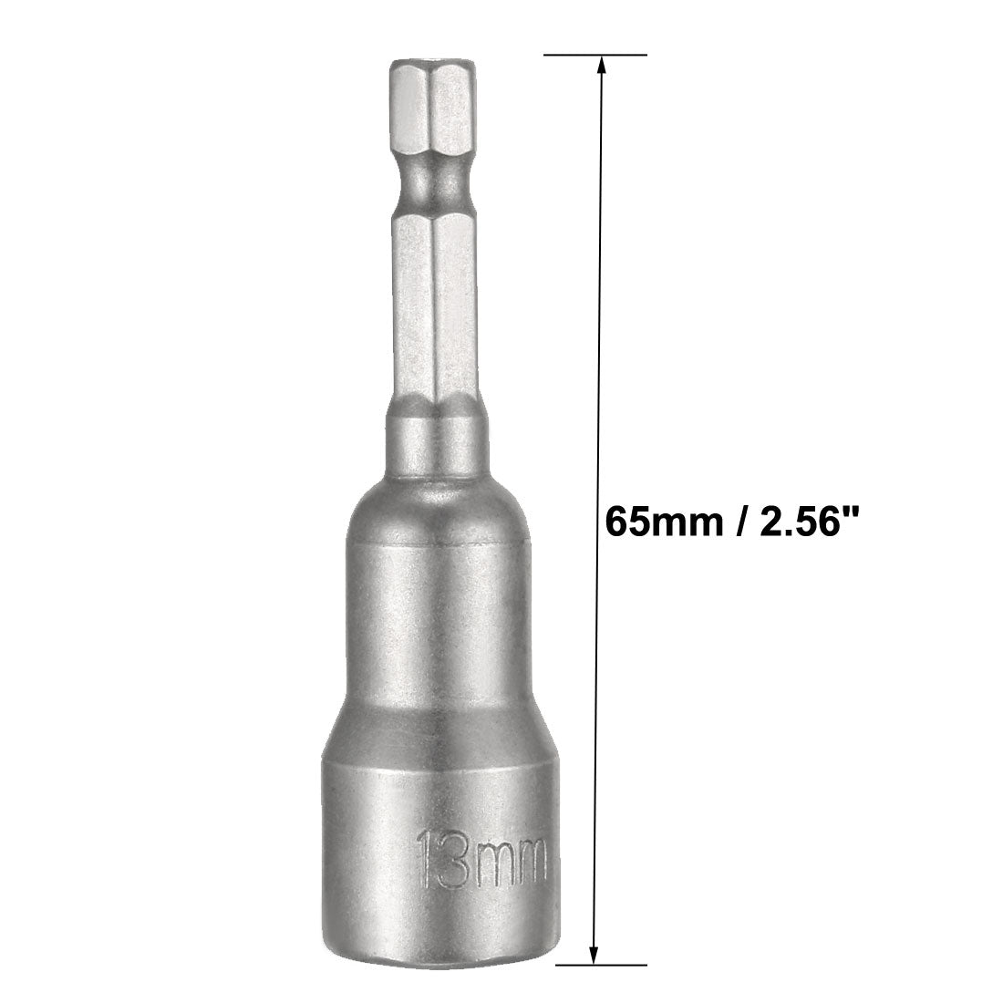 uxcell Uxcell Quick-Change Hex Shank Magnetic Nut Setter Driver Drill Bit, Metric