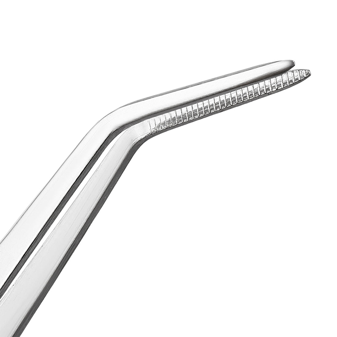 Reverse Action Cross Locking Straight Fine Tweezers 4-3/4" Non-Serrated Watchmaker Tweezers