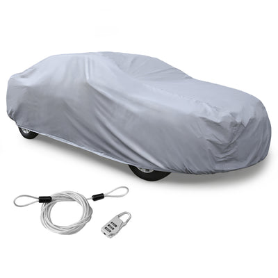 uxcell Uxcell 3XXL+ PEVA Car Cover Outdoor Waterproof Breathable Snow Heat Resistant 570 x 190 x 160cm