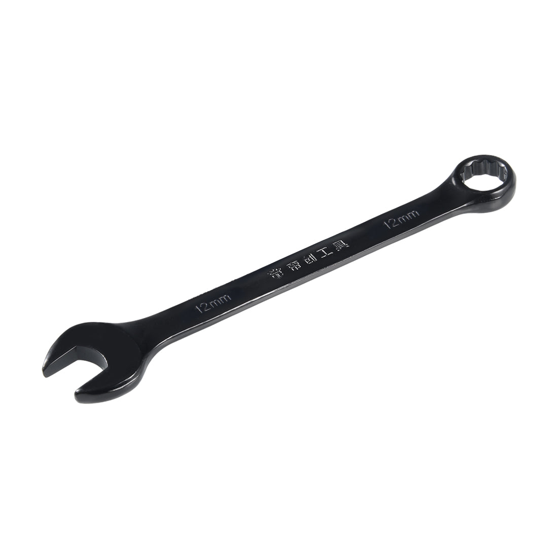 uxcell Uxcell Metric 12mm 12-Point Box Open End Combination Wrench 	Black Electrophoresis Coating, Cr-V