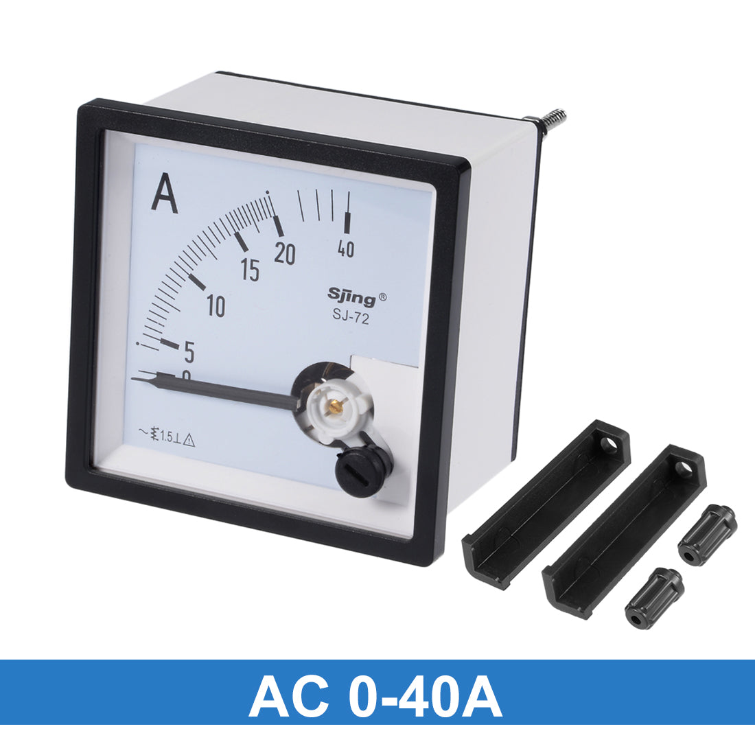 uxcell Uxcell AC 0-40A Analog Panel Ammeter Gauge Ampere Current Meter SJ-72 1.5% Tolerance