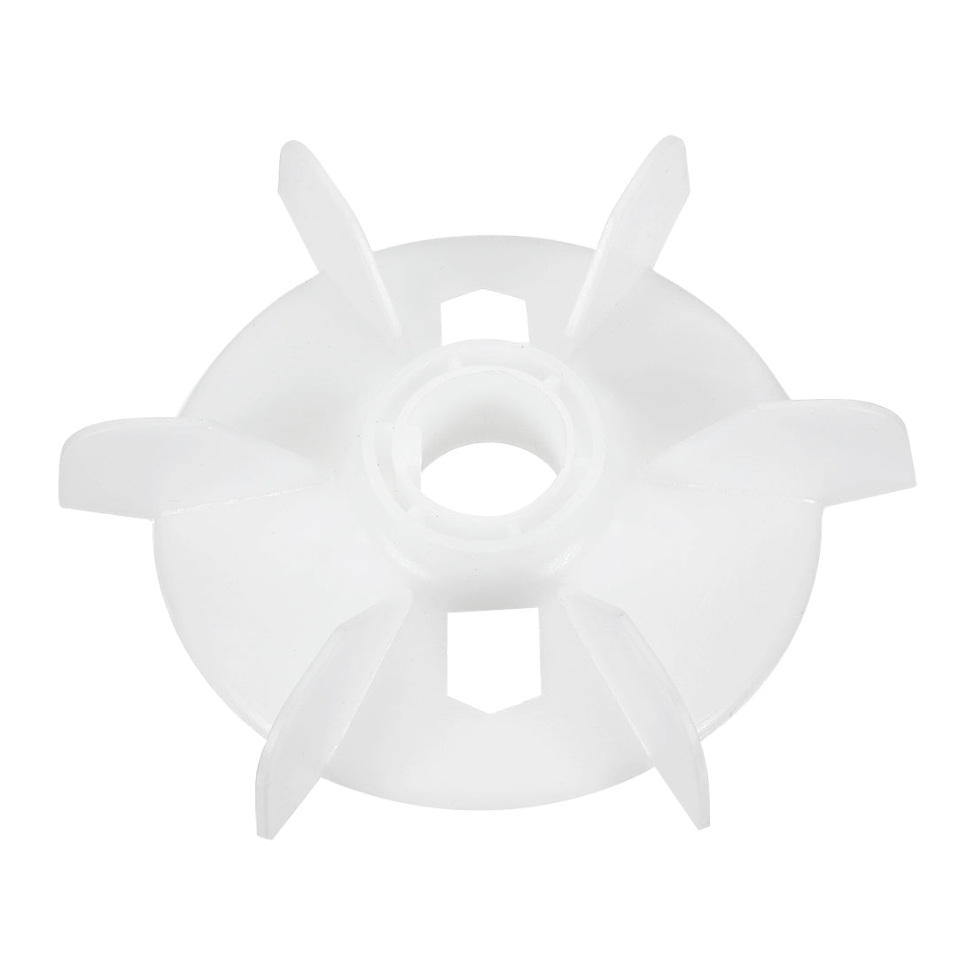 uxcell Uxcell 1Pcs 150*28mm Round Shaft Replacement White 6 Impeller Motor Fan Vane