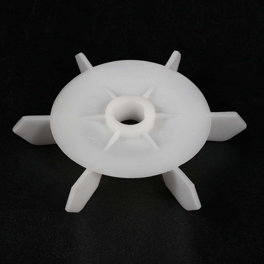 uxcell Uxcell 1Pcs 148*20mm D Shaft Replacement White Plastic 6 Impeller Motor Fan Vane