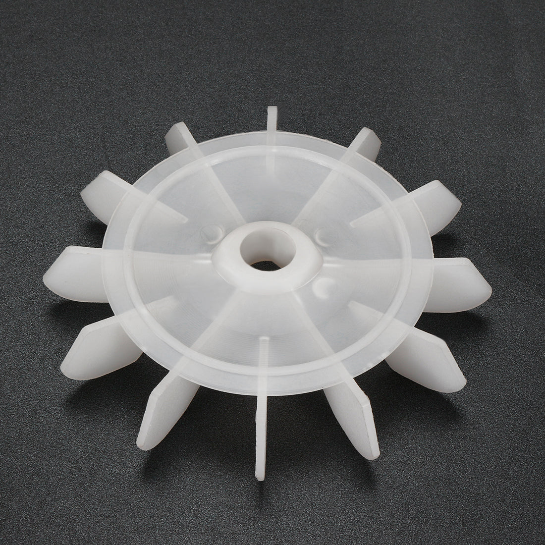 uxcell Uxcell 1Pcs 120*15mm D Shaft Replacement White Plastic 12 Impeller Motor Fan Vane
