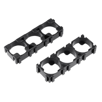 Harfington Uxcell 20 Pcs Lithium Ion Cell Triple Battery Holder Bracket for DIY Battery Pack