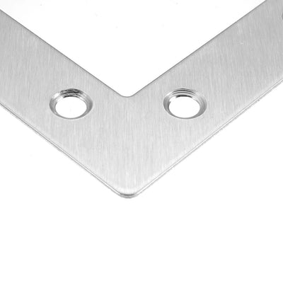 Harfington Uxcell Flat Plate  L Shape, 60mmx60mm, Angle Corner Brace Repair Brackets 10pcs