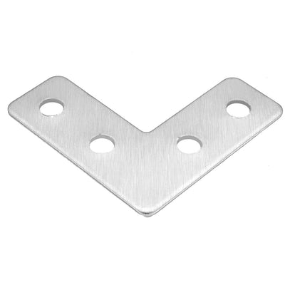 Harfington Uxcell Flat Plate L Shape, 40mmx40mm, Angle Corner Brace Repair Brackets 10pcs