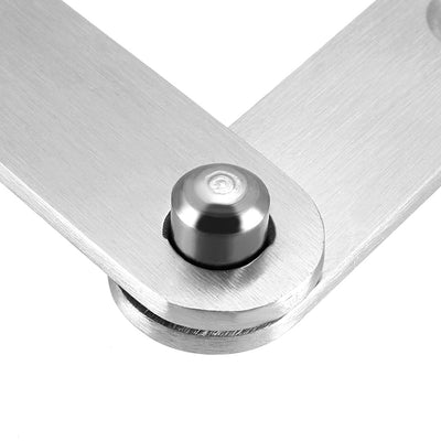 Harfington Uxcell Door Pivot Hinge, 100mmx16mmx11mm Stainless Steel 360 Degree Rotating 2pcs