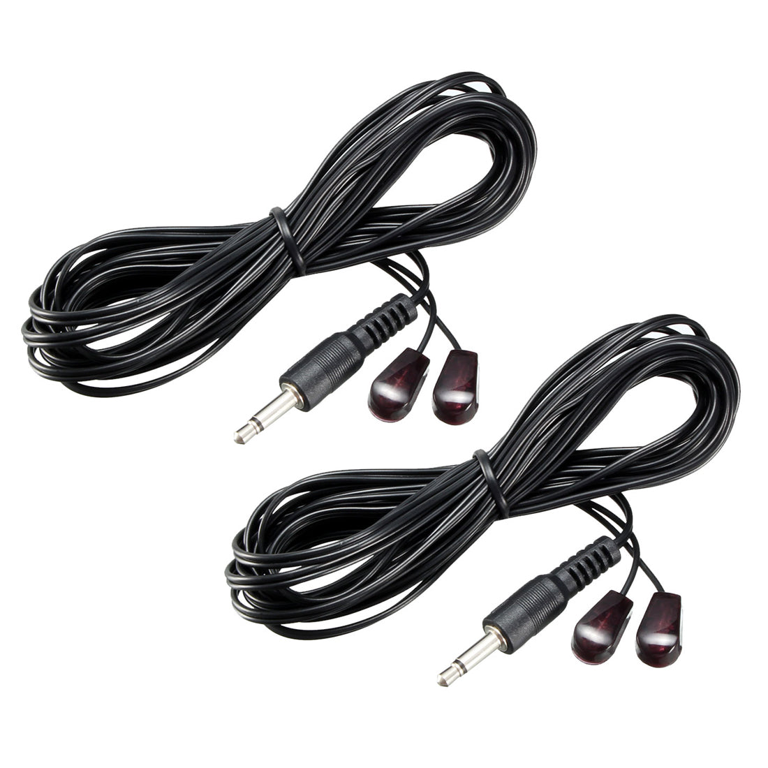 uxcell Uxcell IR Infrared Emitter Cable 3meters Long 45 Degree Emission Angle 3.5mm Jack 2pcs