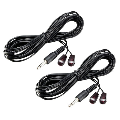 Harfington Uxcell IR Infrared Emitter Cable 3meters Long 45 Degree Emission Angle 3.5mm Jack 2pcs