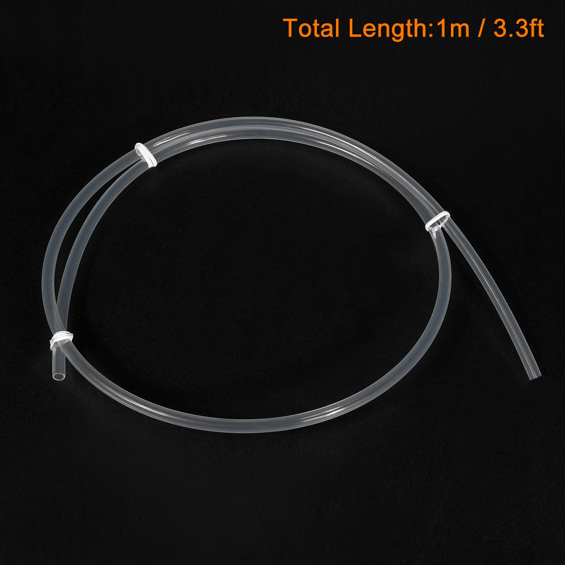 uxcell Uxcell PTFE Tube Tubing 1 Meter 3.3ft Lengh for 3.0 Filament Pipe 4mm ID 6mm OD for 3D Printer RepRap