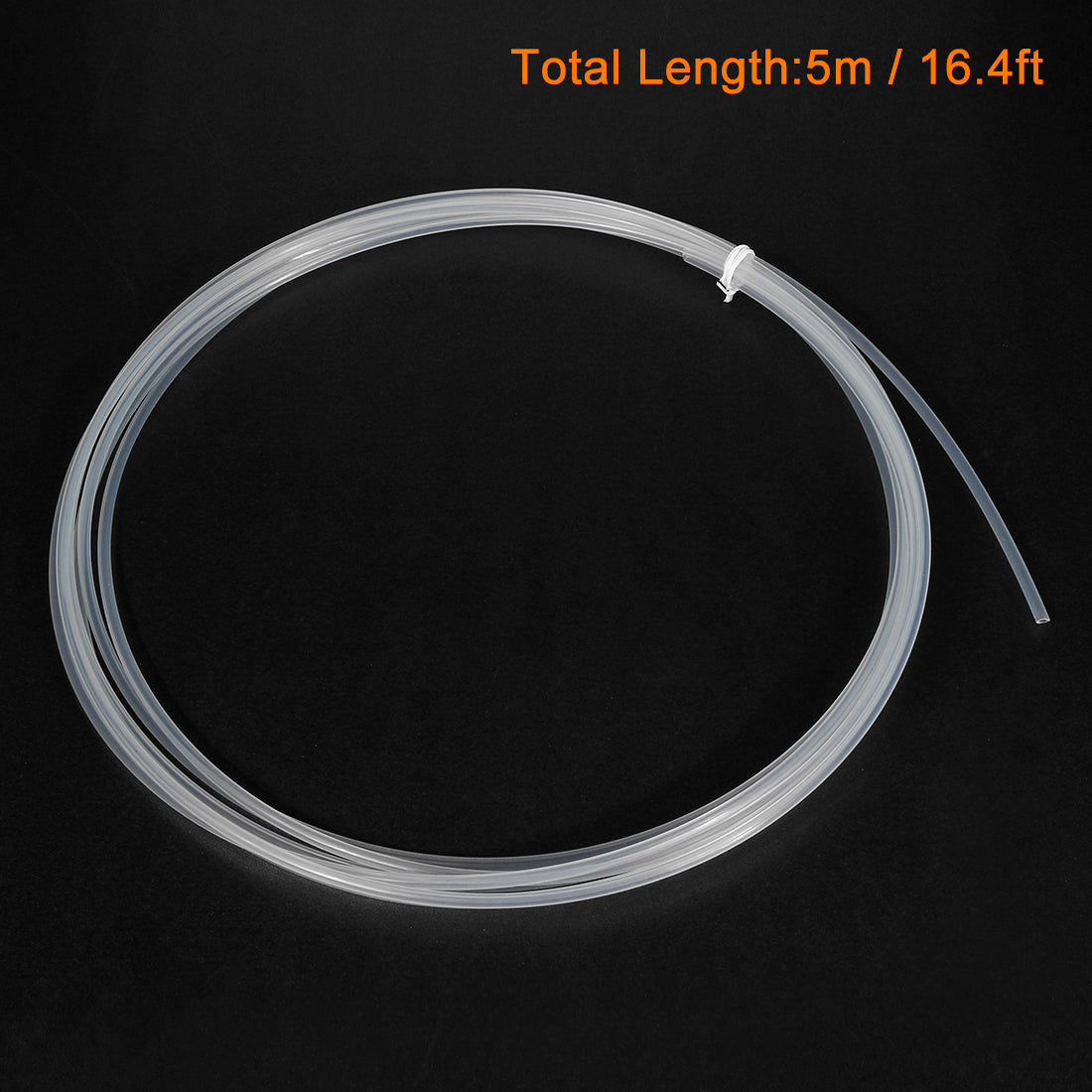 uxcell Uxcell PTFE Tube Tubing 5 Meter 16.4ft Lengh for 3.0 Filament Pipe 2mm ID 4mm OD for 3D Printer RepRap