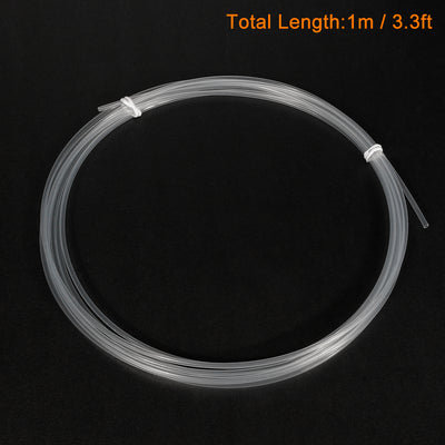 Harfington Uxcell PTFE Tubing PTFE Tube, for Filament PLA ABS 3D Printer