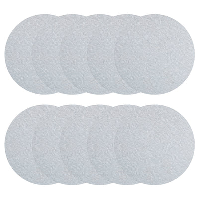 Harfington Uxcell 50 Pcs 4-Inch Aluminum Oxide White Dry Hook and Loop Sanding Discs Flocking Sandpaper 320 Grit