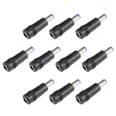 Harfington Uxcell 10 Pcs Copper DC Power Connector 5.5mmx2.1mm Female to 5.5mmx2.1mm Male Adapter