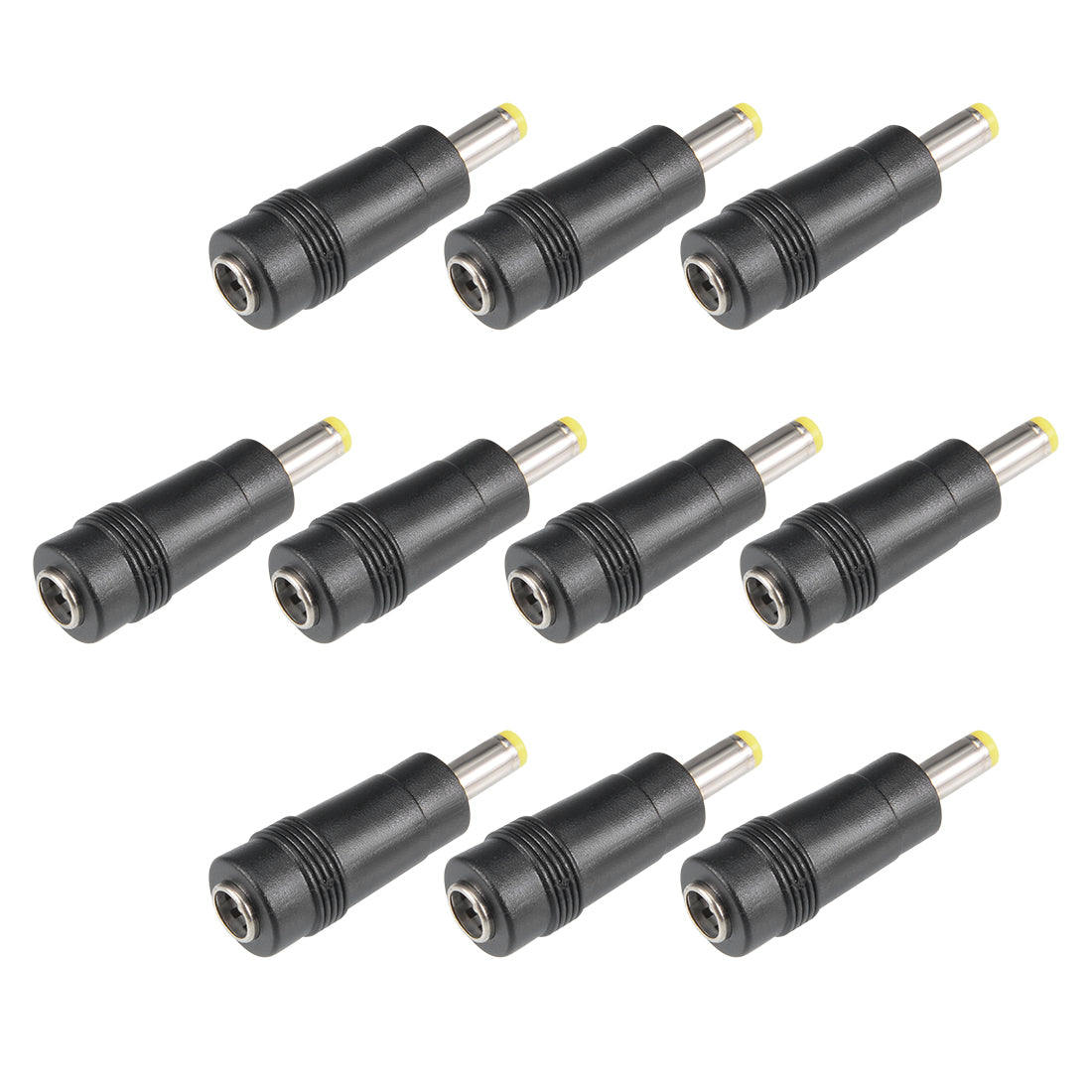 uxcell Uxcell 10 Pcs Copper DC Power Connector 5.5mmx2.1mm Female to 4.8mmx1.7mm Male Adapter