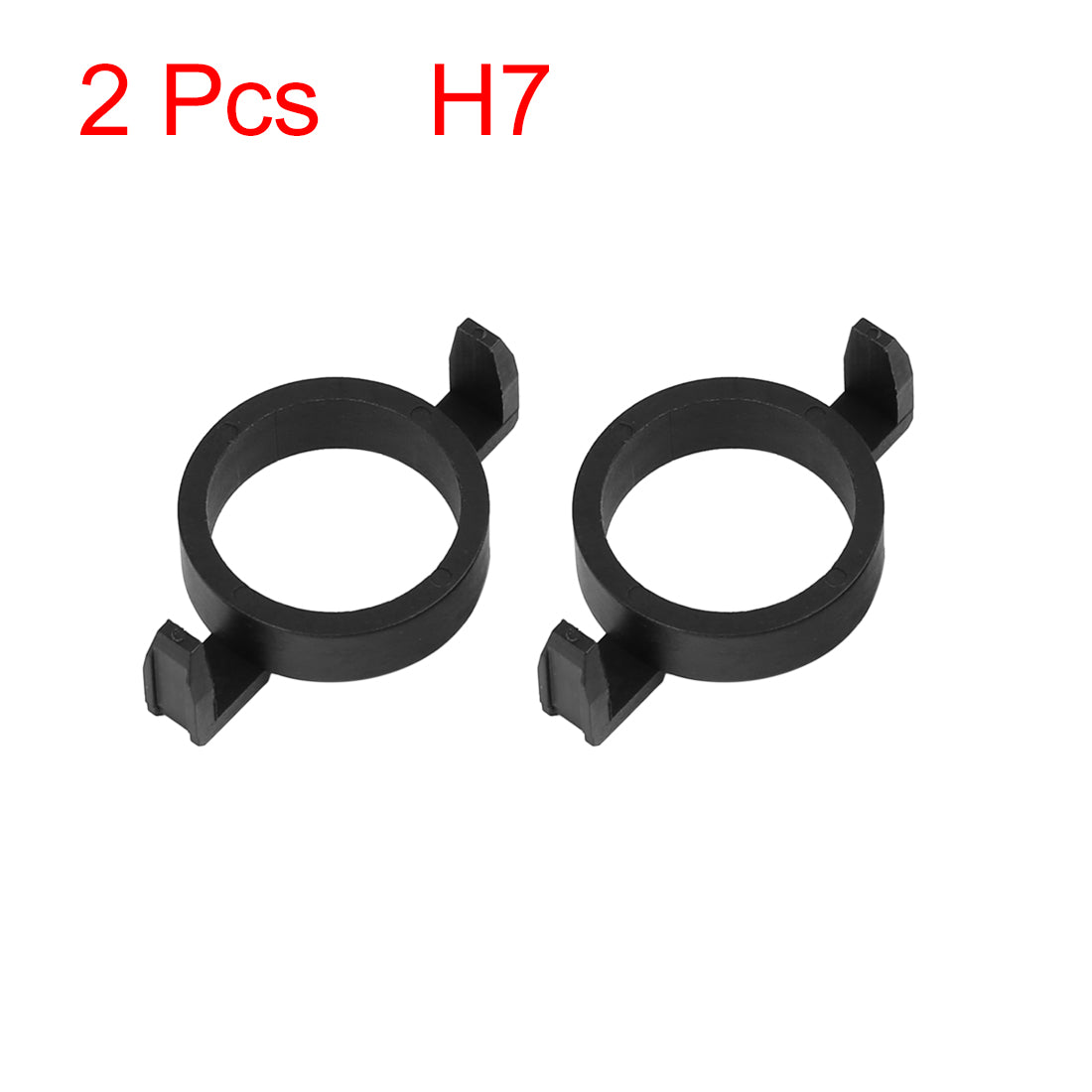 uxcell Uxcell 2pcs Black Plastic H7 LED Headlight Base Buckle Lamp Bulb Holder Adapter for Ford Mondeo for Peugeot