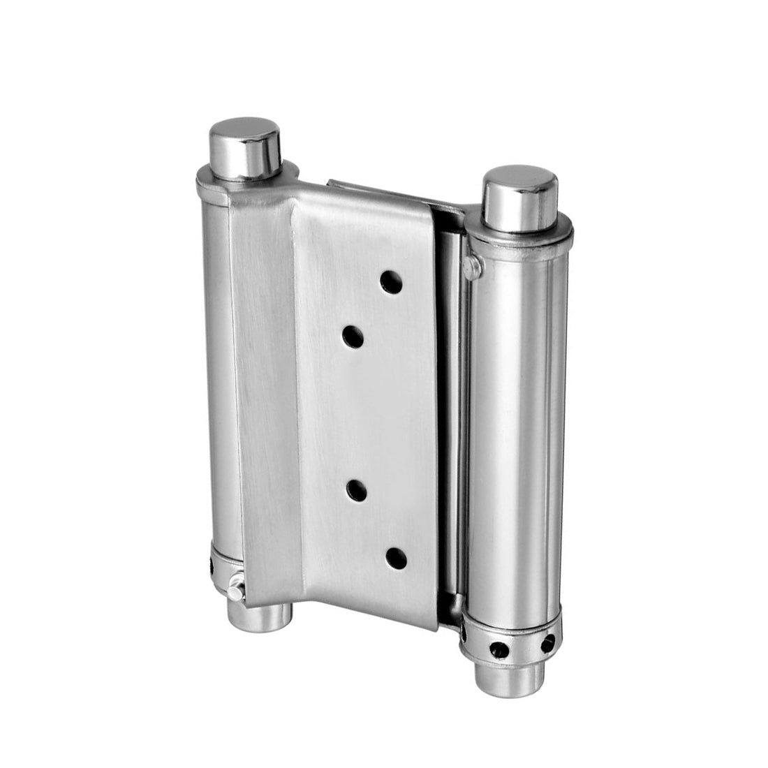 uxcell Uxcell Double Action Spring Hinge 3" Stainless Steel Brushed Heavy Load Hinges with Tension Adjustment 1 Pack