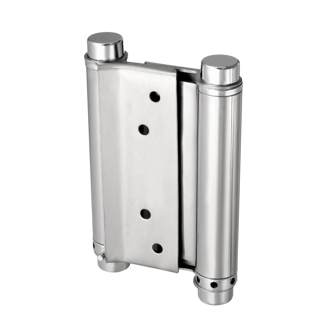 uxcell Uxcell Double Action Spring Hinge 4" Stainless Steel Brushed Heavy Load Hinges with Tension Adjustment 2 Pack