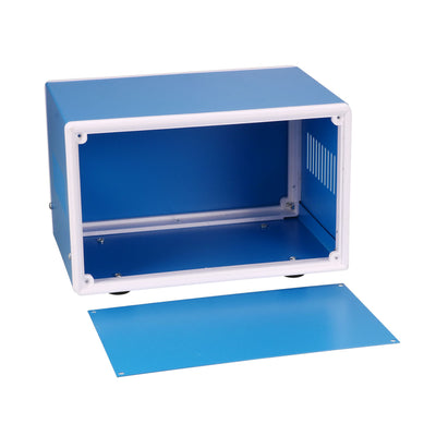 Harfington Uxcell 175 x 128 x 117mm Electronic Iron DIY Junction Box Enclosure Case Blue