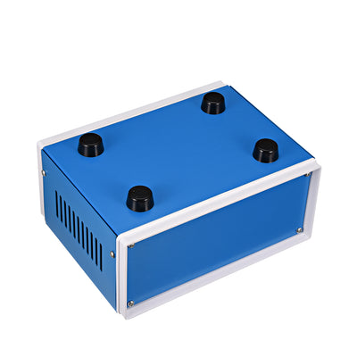 Harfington Uxcell Metal Blue Project Junction Box Enclosure Case 170 x 130 x 80mm/6.69 x 5.12 x 3.15inch
