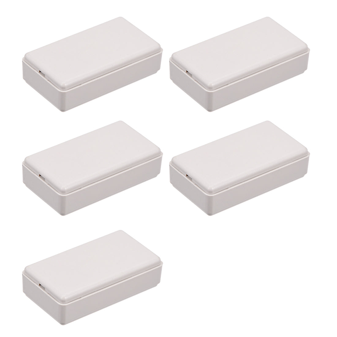 uxcell Uxcell 5Pcs 48 x 27 x 14mm Electronic Plastic DIY Junction Box Enclosure Case Gray
