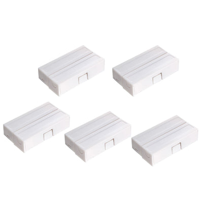 Harfington Uxcell 5pcs MC-51 Surface Mount Wired NC Door Contact Sensor Alarm Magnetic Reed Switch White