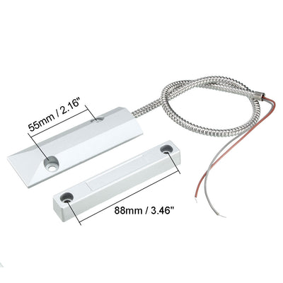 Harfington Uxcell OC-55 NO Alarm Security Rolling Gate Garage Door Contact Magnetic Reed Switch
