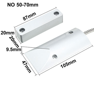 Harfington Uxcell OC-60 N.O. Alarm Security Rolling Gate Garage Door Contact Magnetic Reed Switch