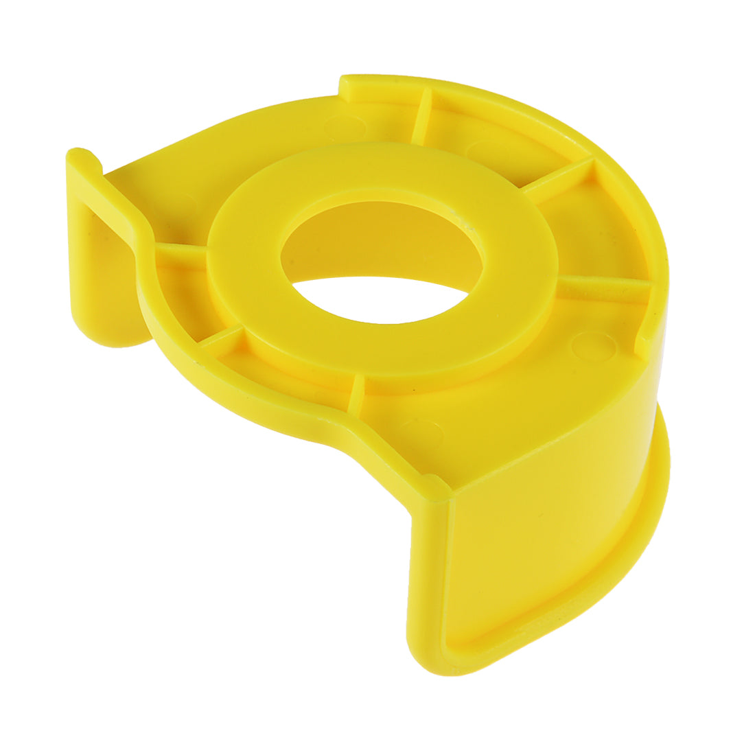 uxcell Uxcell 1Pcs, 22mm Plastic Half Circle Push Switch Button Protective Cover Yellow