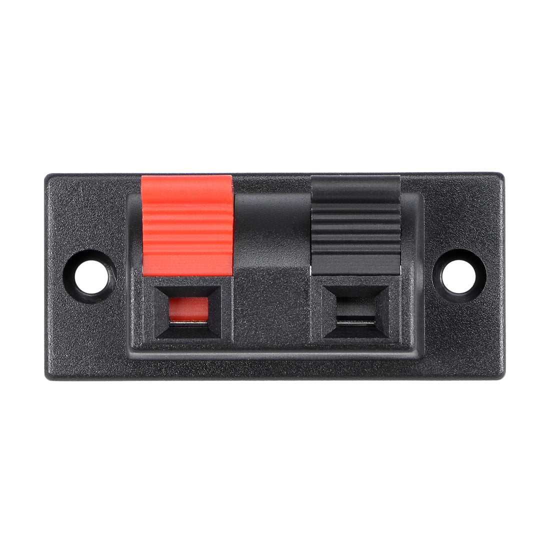 uxcell Uxcell 3pcs 2 Way Jack Socket Spring Push Release Connector Speaker Terminal Strip Block