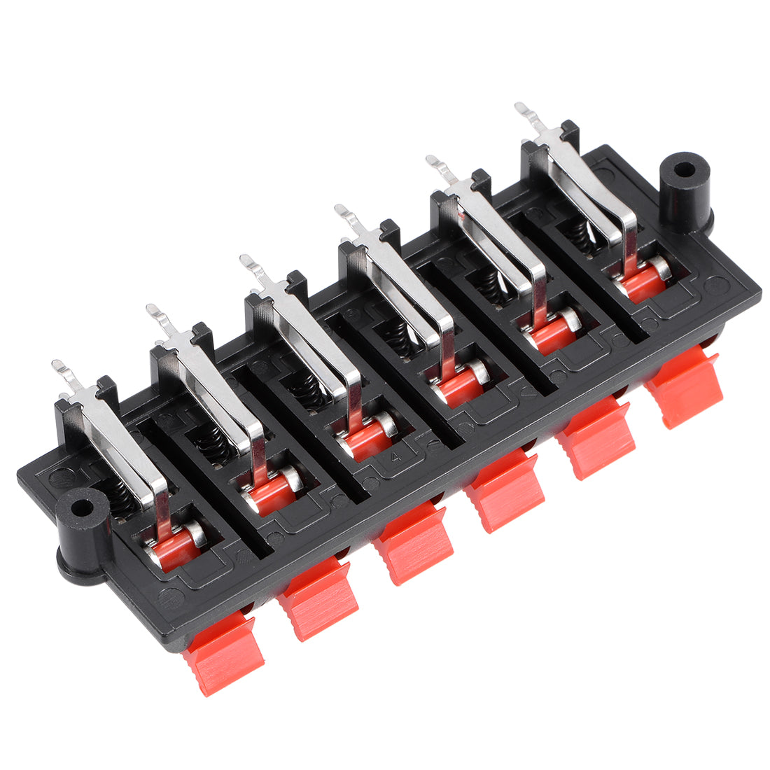 uxcell Uxcell 12pcs 12 Way Jack Socket Spring Push Release Connector Speaker Terminal Strip Block