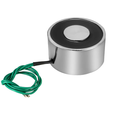 Harfington Uxcell 50mm x 27mm DC12V 50KG Sucked Disc Solenoid Electric Lift Holding Electromagnet