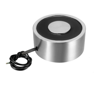 Harfington Uxcell 65mm x 30mm DC24V 80KG Sucked Disc Solenoid Electric Lift Holding Electromagnet