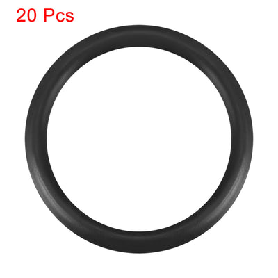 Harfington Uxcell O-Rings Nitrile Rubber 15mm x 18.6mm x 1.8mm Seal Rings Sealing Gasket 20pcs