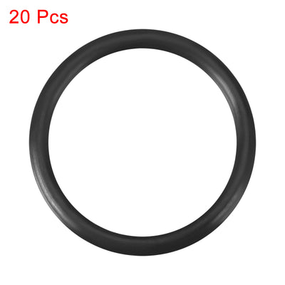 Harfington Uxcell O-Rings Nitrile Rubber 16mm x 19.6mm x 1.8mm Seal Rings Sealing Gasket 20pcs