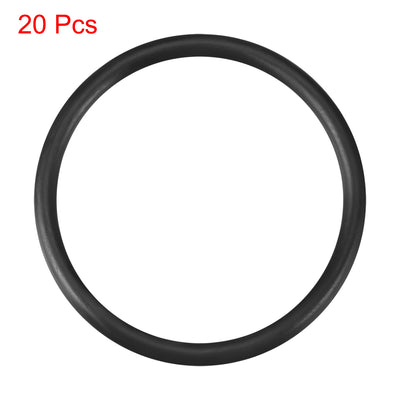 Harfington Uxcell O-Rings Nitrile Rubber 19mm x 22.6mm x 1.8mm Seal Rings Sealing Gasket 20pcs