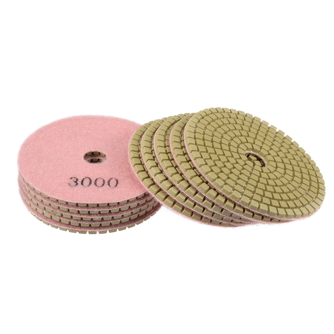 uxcell Uxcell Diamond Polishing Sanding Grinding Pads Discs 4 Inch Grit 3000 10 Pcs for Granite Concrete Stone Marble