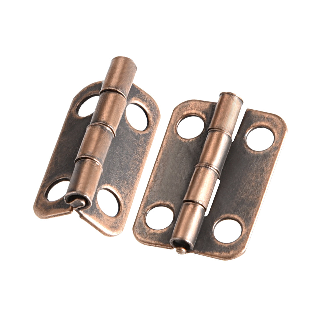 uxcell Uxcell 0.6" Mini Hinge Jewelry Case Wooden Box Hinges Antique Bronze 10pcs
