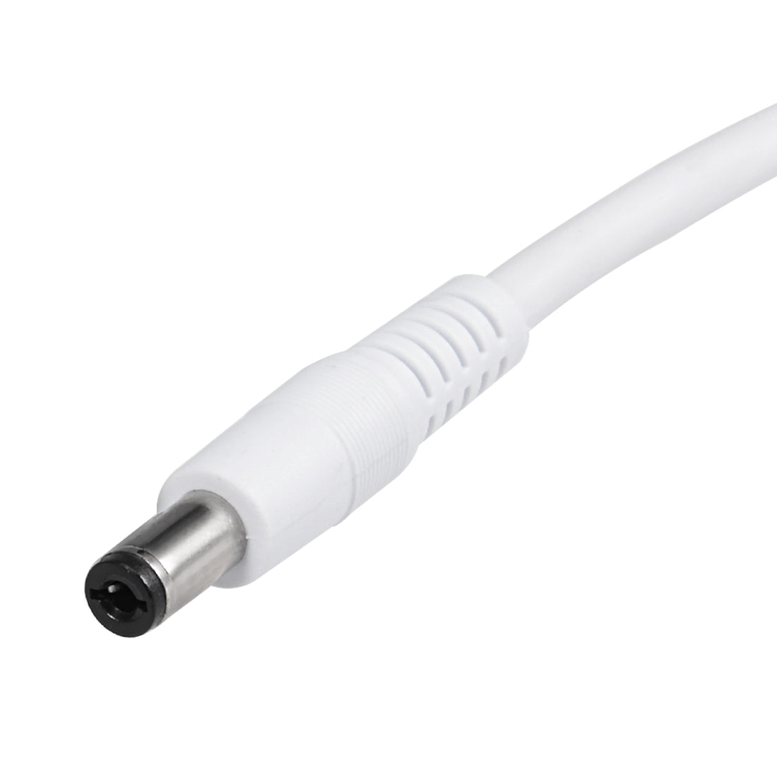 uxcell Uxcell 30cm White Male DC Power Pigtail Cable Connector 18AWG 10A for CCTV Security Camera 2.1 x 5.5mm