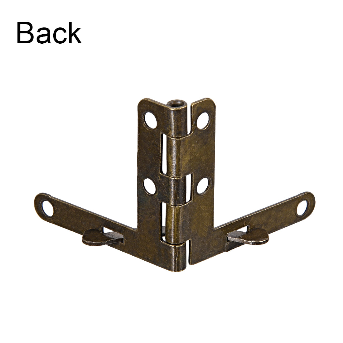 uxcell Uxcell Concealable Quadrant Hinge 33mmx30mm Foldable Bronze Tone 13pcs