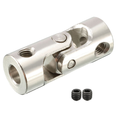 Harfington Uxcell 3.175mm to 4mm Inner Dia Rotatable Universal Steering Shaft U Joint Coupler L23XD9