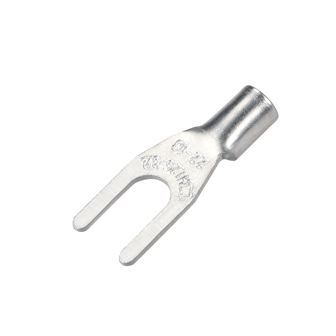 uxcell Uxcell 10Pcs SNB1.25-3.2 Non-Insulated U-Type Brass Crimp Terminals AWG22-16 Wire Connector Silver Tone