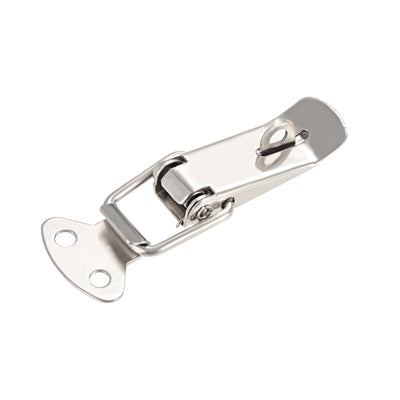 Harfington Uxcell Iron Spring Loaded Toggle Case Box Chest Trunk Latch Catches Hasps Clamp, 72mm Overall Length