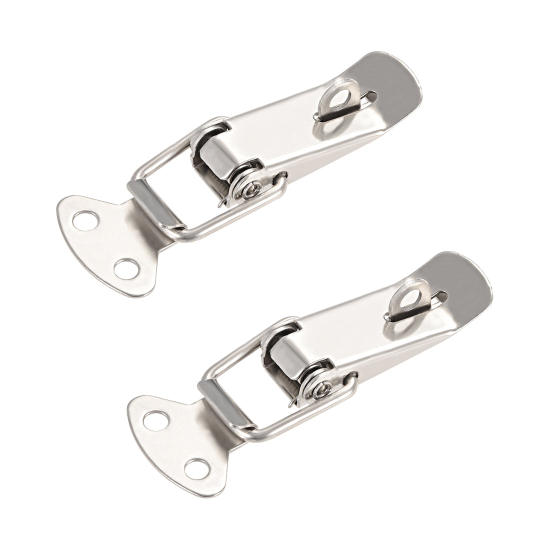 uxcell Uxcell Iron Spring Loaded Toggle Case Box Chest Trunk Latch Catches Hasps Clamp 2 pcs, 72mm Overall Length