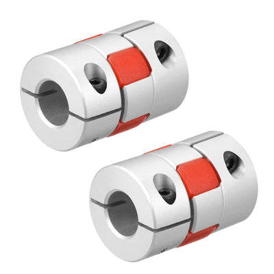Harfington Uxcell 2pcs Shaft Coupling 12mm to 12mm Bore L35xD25 Flexible  Joint for Servo Stepped Motor