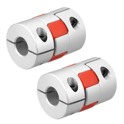 Harfington Uxcell 2pcs Shaft Coupling 11mm to 11mm Bore L35xD25 Flexible  Joint for Servo Stepped Motor