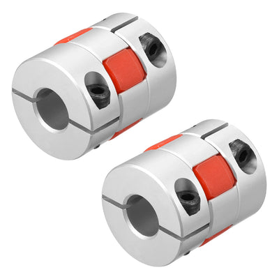 Harfington Uxcell 2pcs Shaft Coupling 12mm to 12mm Bore L35xD30 Flexible  Joint for Servo Stepped Motor
