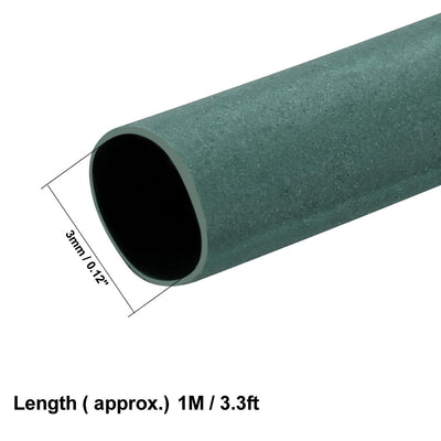 Harfington Uxcell Heat Shrink Tube 2:1 Electrical Insulation Tube Wire Cable Tubing Sleeving Wrap Green 3mm Diameter 1m Long